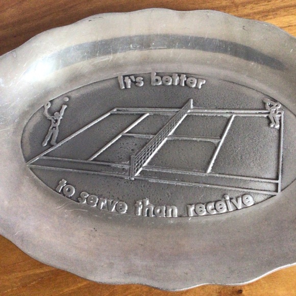 Vintage Pewtarex Pewter Serving Platter Tray - Picture 5 of 8
